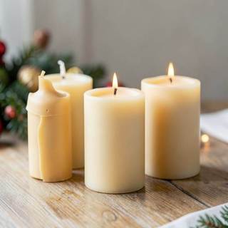 [HàngCaoCấp] 1KG Sáp Đậu Nành Nguyên Chất TẶNG KÈM Tinh Dầu+Vỏ Nến Tealight Nguyên Liệu Làm Nến Thơm