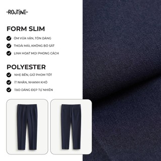 Quần Tây Dài Nam Form Slim - Routine 10F25PFO020