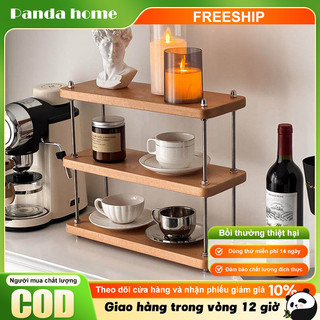 Kệ để đồ để bàn đa năng 2/3 tầng kệ gỗ trang trí nhà bếp bàn học bàn trang điểm nhỏ gọn đẹp