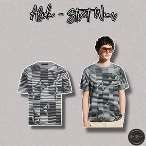 ⚡️[Hight Quality] Áo Phông Len Nam Nữ Grey Black T Shits - Điểm Nhấn Chữ Đen Trắng Dệt Kim Cao Cấp Loại 1