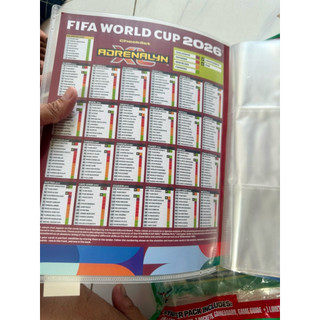 [ Đọc Kĩ Mô Tả ] [ Album Rỗng Không Có Thẻ Tặng ] Album Bìa Panini Adrenalyn World Cup 2026 Dùng Để Đựng Thẻ Bài Sưu Tập