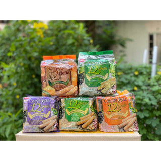 Bánh ngũ cốc 12 vị đậu Crispi Roll gói 180g