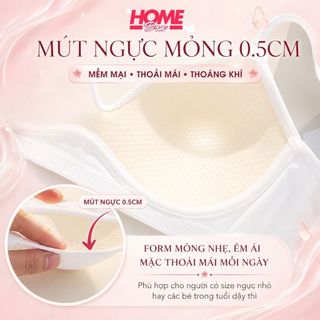 Áo ngực nữ không gọng đệm mút mỏng nhẹ,Áo lót chất cotton gân tăm thấm hút thoáng khí 3 nấc cài A409