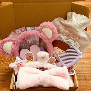 Set quà tặng sinh nhật bạn gái gấu, băng đô, túi chườm: quà valentine 14/2, 8/3, 20/10 [S2]