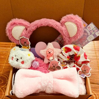 Set quà tặng sinh nhật bạn gái gấu, băng đô, túi chườm: quà valentine 14/2, 8/3, 20/10 [S2]