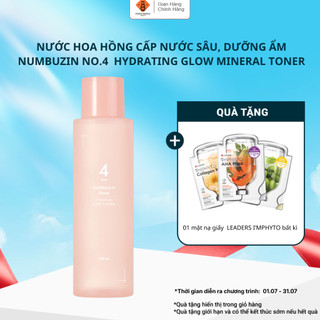Toner nước khoáng NUMBUZIN No.4 Hydrating Glow Mineral dưỡng ẩm, cấp nước sâu 200ml