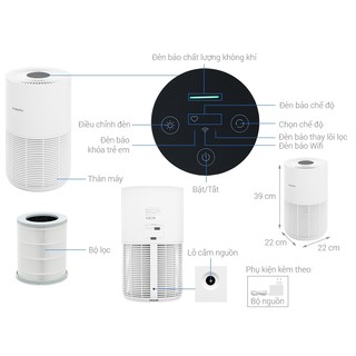 Máy Lọc Không Khí Xiaomi Smart Pet Care Air Purifier EU Lọc PM2.5 Khử Mùi Lông Thú WiFi - BH 12 Tháng