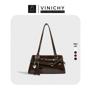 (Deal mở bán tặng quà QU3) Túi xách nữ đeo vai VINICHY, tote dung tích lớn size 28cm HA911