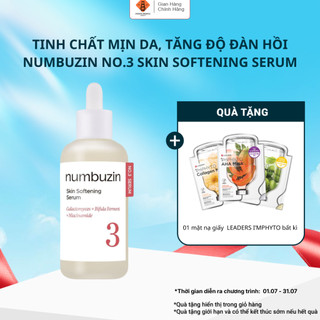 Tinh chất mịn da NUMBUZIN No.3 Skin Softening Serum se khít lỗ chân lông, tăng độ đàn hồi 50ml