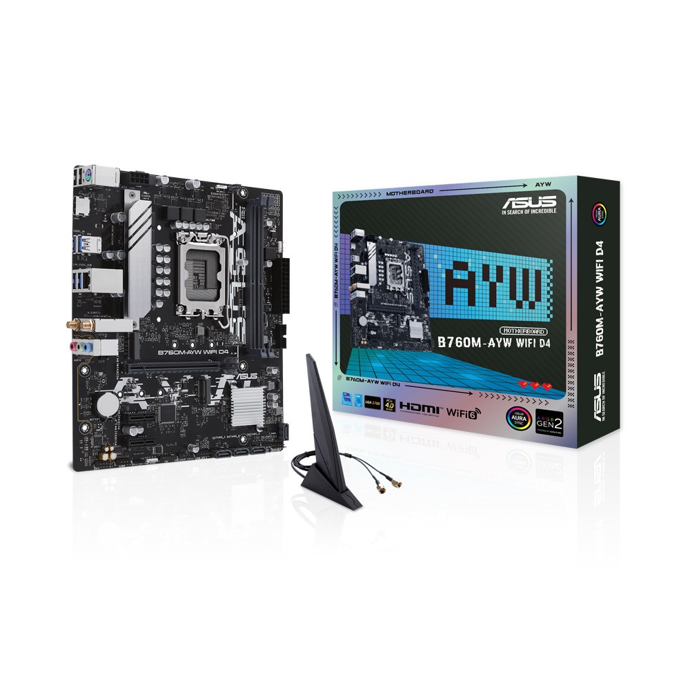 Mainboard ASUS B760M-AYW WIFI D4, D5 Socket LGA1700 DDR4 mATX WiFi - Bo Mạch Chủ | BigBuy360 - bigbuy360.vn