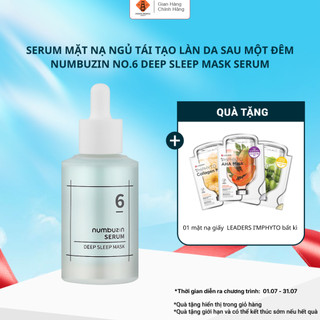 Serum mặt nạ ngủ NUMBUZIN No.6 Deep Sleep Mask Serum tái tạo làn da sau một đêm 50ml