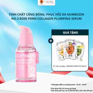 Tinh chất căng bóng NUMBUZIN No.2 Rose PDRN Collagen Plumping Serum, tăng độ đàn hồi, phục hồi da 30ml