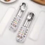 Bộ dụng cụ ăn uống thép không gỉ họa tiết hoạt hình cute kèm hộp đựng MUN STORE B3THIADUASAN288