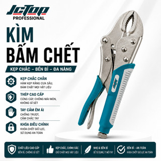 Kìm bấm chết JcTop thép CR-V tay cầm TPR bọc cao su 10"/250mm BC0110