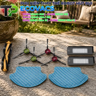 PHỤ KIỆN ROBOT HÚT BỤI CHÍNH HÃNG ECOVAS DE53 DE55 DD35 DD36 DD37 DJ35 DJ36 KHĂN, GIẺ, CHỔI CHÍNH, CHỔI CẠNH, LỌC BỤI