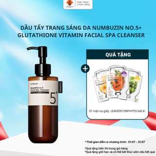 Dầu tẩy trang sáng da NUMBUZIN No.5+ Glutathione Vitamin Facial Spa Cleanser 200ml