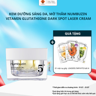 Kem dưỡng sáng mờ thâm NUMBUZIN No.5+ Vitamin Glutathione Dark Spot Laser Cream 50ml