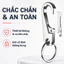 Móc khóa bằng thép không gỉ dành cho nam giới bền chắc phụ kiện đeo hông. kiểu dáng đơn giản