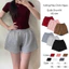 Quần Short Nỉ 2 Da Nữ Bigsize Cạp Chun Co Giãn, Quần Sooc Đùi Ống Rộng Cạp Cao Basic Dễ Phối-QSN001