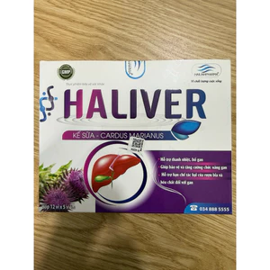 Haliver - Kế Sữa Hỗ Trợ Thanh Nhiệt Bổ Gan Giúp Bảo Vệ Và Tăng Cường Chức Năng Gan H-60viên