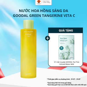 Nước hoa hồng sáng da GOODAL Green Tangerine Vita C Toner chiết xuất quýt xanh 300ml