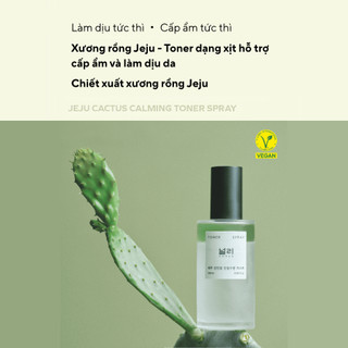 Xịt Khoáng Nulli Jeju Cactus Toner Spray Làm Dịu Da Chiết Xuất Xương Rồng 30ml
