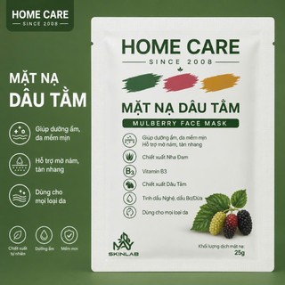 Mặt nạ cấp ẩm chính hãng Home Care, phục hồi, căng mịn, chiết xuất dâu tằm (Mulberry Face Mask)