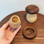Hộp Đựng Tăm Gỗ Hình Nấm Có Nắp - Hũ Đựng Tăm Decor Bàn Ăn Phong Cách Bắc Âu