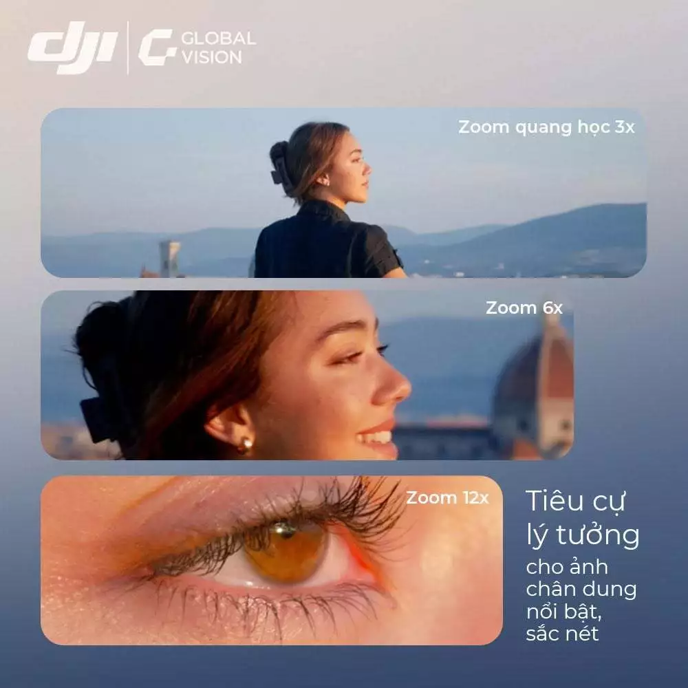 DJI Osmo Pocket 4P | Camera kép linh hoạt, Zoom 12x, Dynamic Range 17 stop, nhỏ gọn quay video 4K