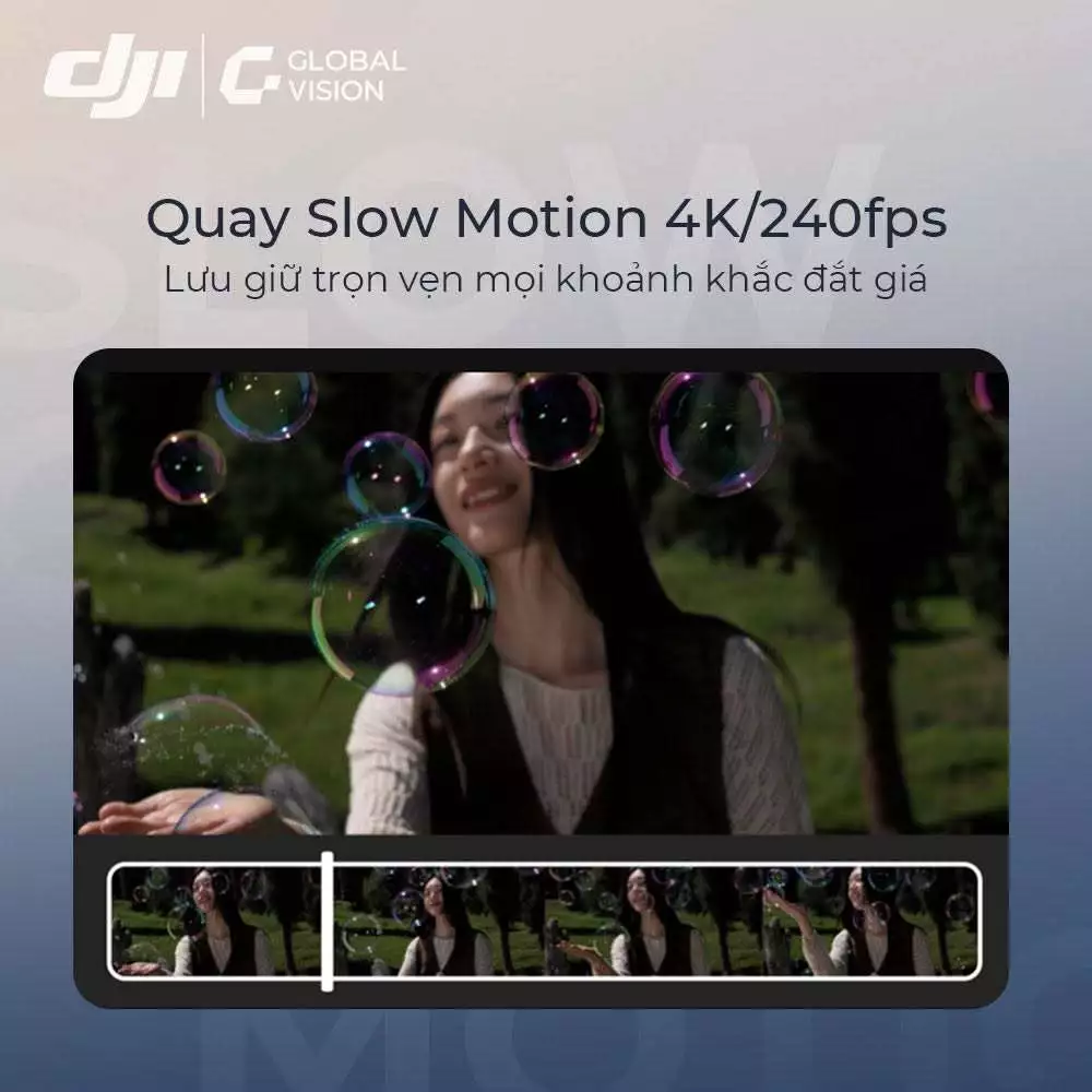 DJI Osmo Pocket 4P | Camera kép linh hoạt, Zoom 12x, Dynamic Range 17 stop, nhỏ gọn quay video 4K