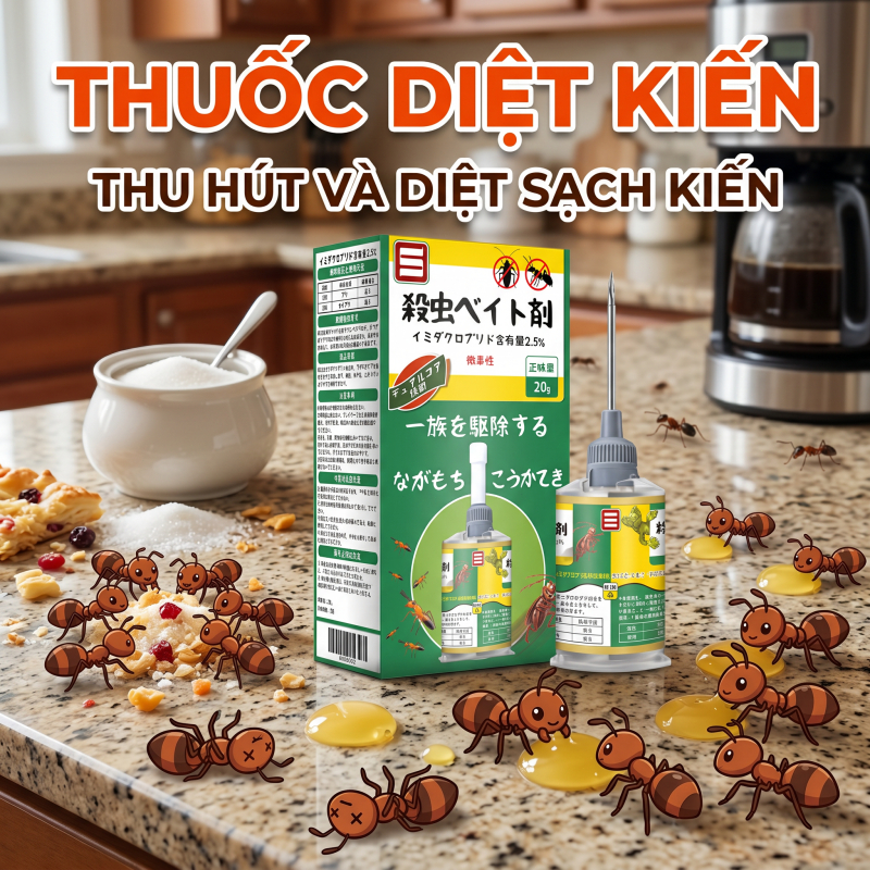 🐜 Diệt kiến nhập khẩu Nhật Bản tiêu diệt tận ổ kiến hiệu quả cao, an toàn cho nhà ở và trẻ nhỏ