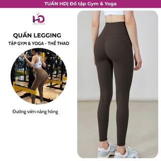 Quần Legging Tập Gym, Yoga, model: LG25.1.303 Cạp Cao Gen Bụng, 2 Lớp Lót Chống Lộ Vùng Nhạy Cảm