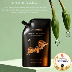 Dầu gội SAFEMILD che phủ tóc bạc 300ml, không cần nhuộm, hỗ trợ duy trì màu tóc đen tự nhiên, dịu nhẹ cho da đầu