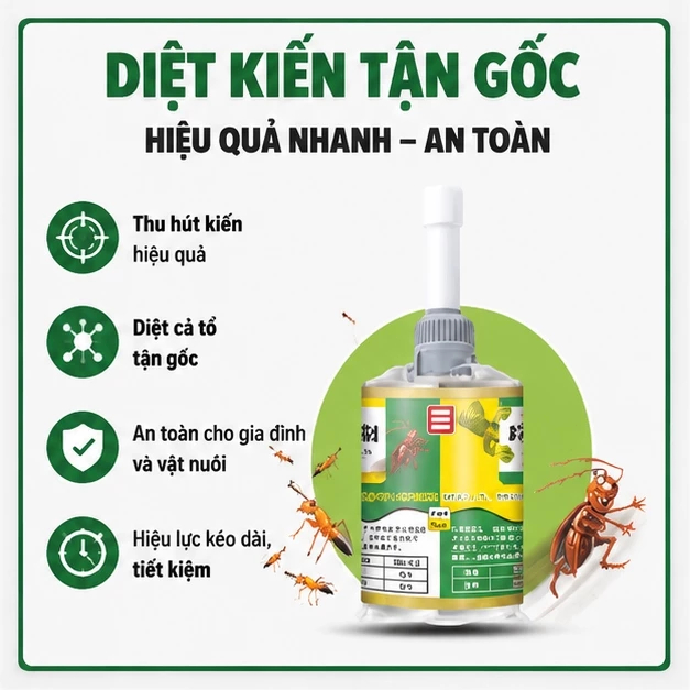🐜 Diệt kiến nhập khẩu Nhật Bản tiêu diệt tận ổ kiến hiệu quả cao, an toàn cho nhà ở và trẻ nhỏ
