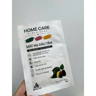 Mặt nạ cấp ẩm chính hãng Home Care, phục hồi, căng mịn, chiết xuất dâu tằm (Mulberry Face Mask)
