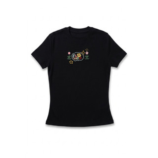 Áo thun OLV babytee thêu White Cotton Babytee phù hợp mùa hè đi chơi