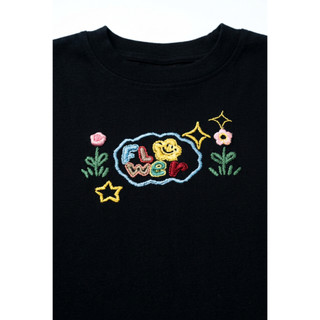 Áo thun OLV babytee thêu White Cotton Babytee phù hợp mùa hè đi chơi