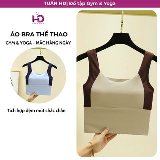 Áo Bra Mút Liền Cố Định TUẤN HD 005 Croptop Thể Thao Cổ U Nâng Đỡ Tập Gym Yoga