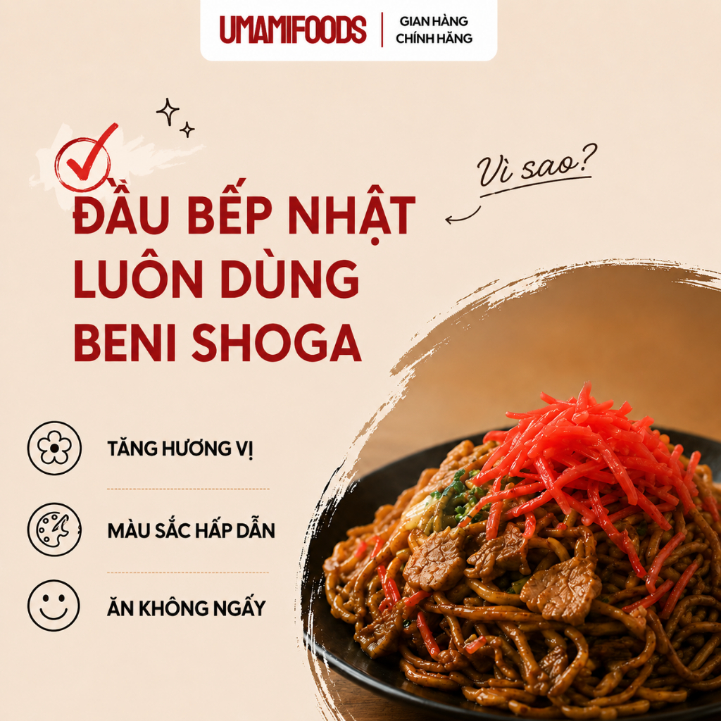 Gừng Sợi Đỏ Beni Shoga 1.2kg | Gừng Đỏ Ngâm Chua | Ăn Kèm Yakisoba Gyudon Ramen Takoyaki
