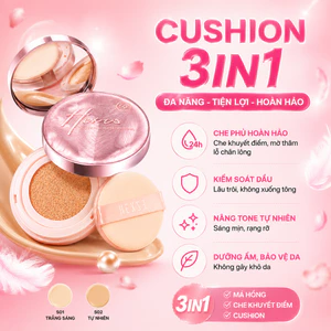 Phấn nước 3IN1 SPF50+ PA++++, Cushion Chống Nắng Kèm Che Khuyết Điểm & Má Hồng