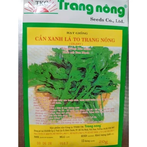 20gr Hạt giống Cần Xanh Lá To Trang Nông, Hạt Nảy Mầm Nhanh, Mạnh, Rau Ăn Lá Cty Trang Nông Nổi Tiếng, Trồng Quanh Năm