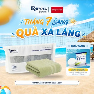 Khăn Tắm Royal Towel 70x140cm Sợi Cotton Mềm Mịn, Thấm Hút Tốt, Không Xổ Lông, Không Phai Màu