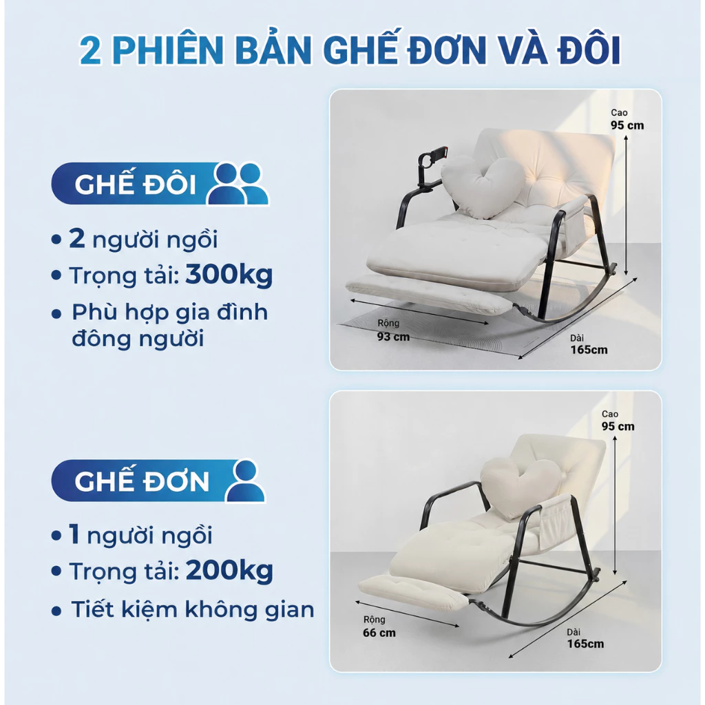 Ghế Minh Phát Ghế Bập Bênh 5 nấc điều chỉnh, thư giãn, đọc sách, Minh Phát Furniture
