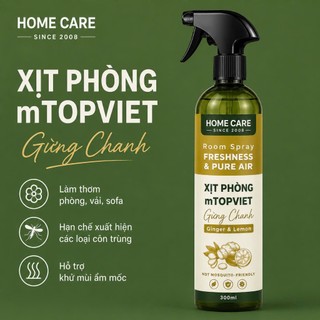 Xịt Thơm Phòng 4 Lọa Mùi Hương Đánh Bay Mùi Hôi, Ẩm Mốc MTOPVIET Chính Hãng HOME CARE