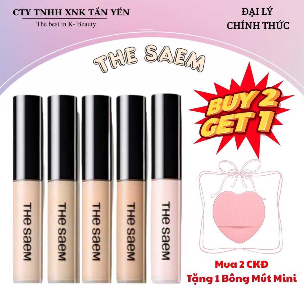 Kem Che Khuyết Điểm The Saem Cover Perfection Tip 6.5g