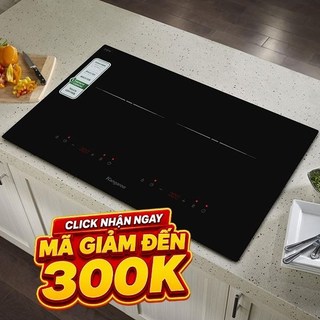 Bếp từ đôi âm Kangaroo KGIC50D1C 5000W chính hãng Trưng bày mới 98-99 Bảo hành 12 tháng