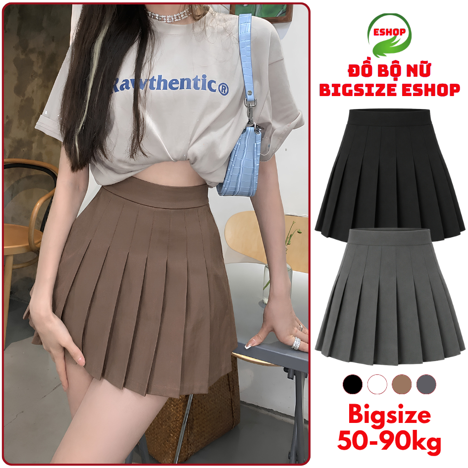 Chân Váy Tennis Xếp Ly Bigsize ESHOP MS278 Dáng Xòe Chữ A Có Quần Bảo Hộ, Váy Ngắn Thời Trang Nữ