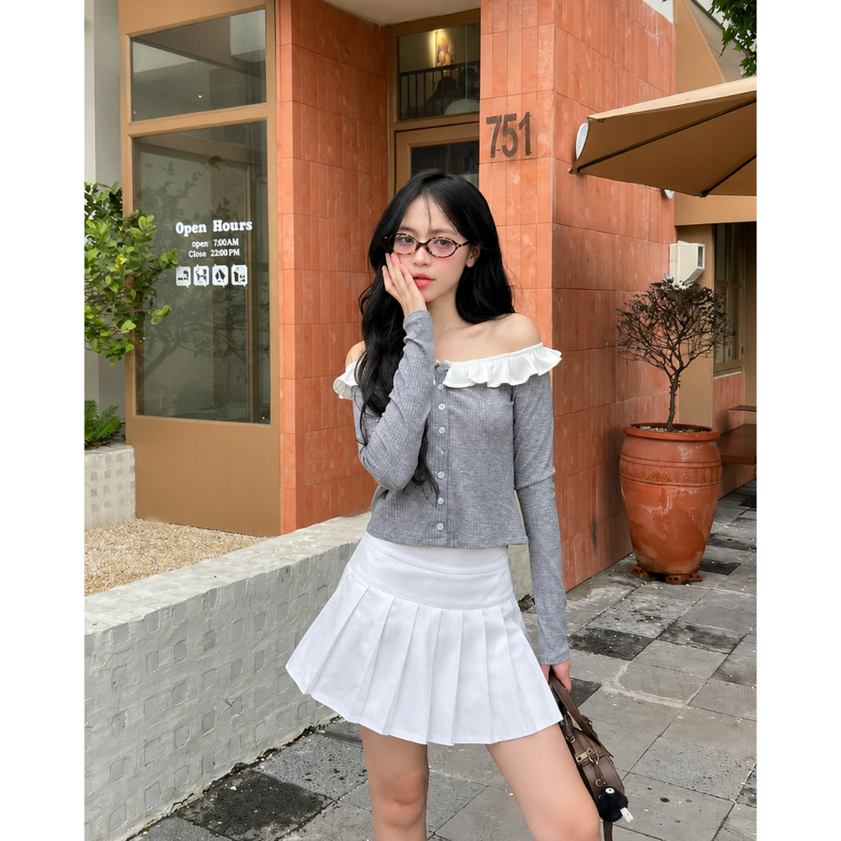 Chân Váy Tennis Xếp Ly Bigsize ESHOP MS278 Dáng Xòe Chữ A Có Quần Bảo Hộ, Váy Ngắn Thời Trang Nữ