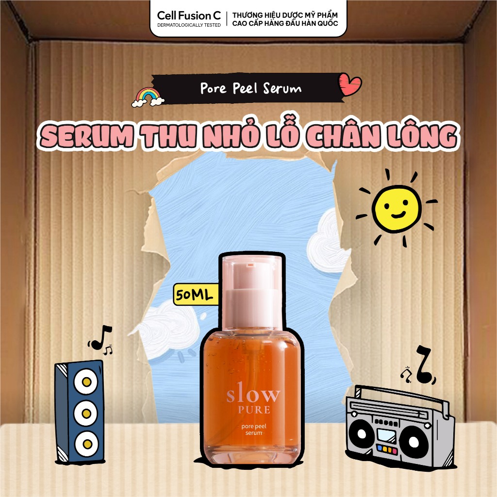 Tinh Chất Dưỡng Da Dầu Mụn & Giảm Bã Nhờn Slowpure Pore Peel Serum 50ml