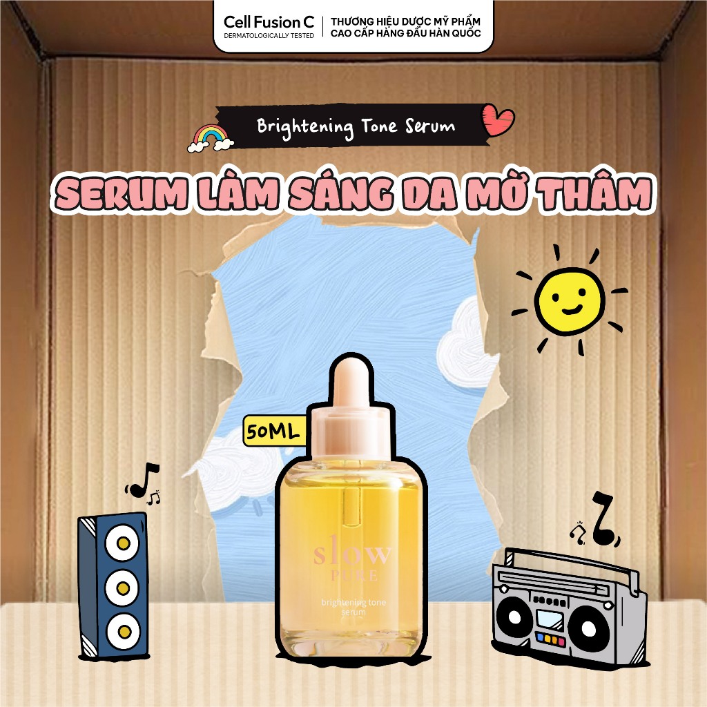 Tinh Chất Dưỡng Trắng Da Mờ Thâm Sạm Slowpure Brightening Tone Serum 50ml